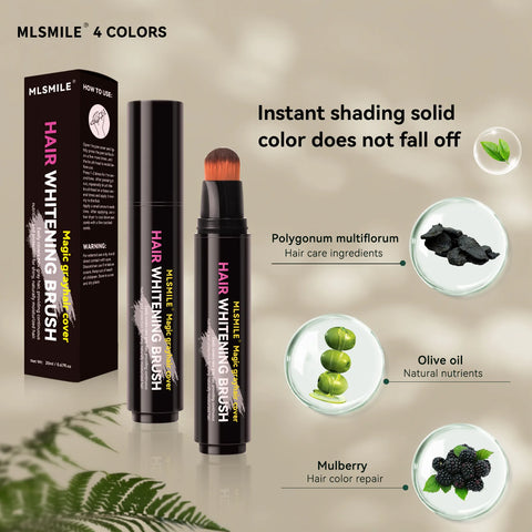 4 color convenient hair dye to cover white hair Care Hair dye Cream local touch up stick disposable hair dye pen