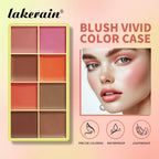8-Color Blusher Cream Plate Highlighter Palette Face Blush Cosmetics Long Lasting Waterproof Concealer Natural Look Matte Makeup