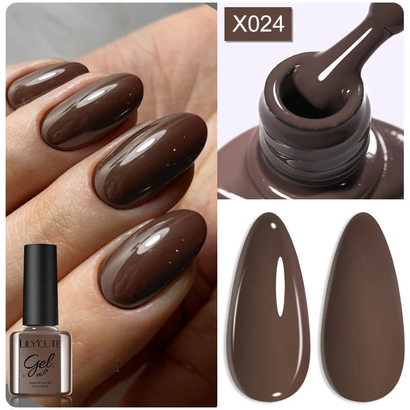 LILYCUTE 7ml Metallic Gel Nail Polish Red Chrome Effect Soak Off UV Gel Varnish Semi Permanent Nail Art Manicure Base Top Coat
