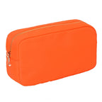 Letter Patch Custom Travel Cosmetic Bag Personalized Nylon Pouch Toiletry Bag Chenille Patch Makeup Toiletries Girl Cosmetic Bag