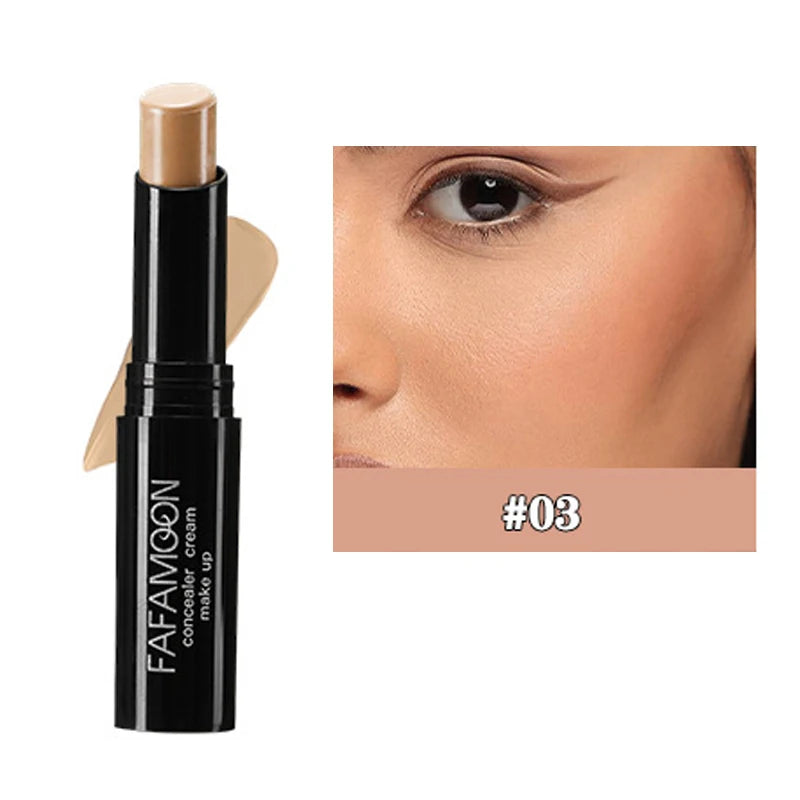 Concealer Stick Foundation Face Outline 3D Brightening Moisturizing Full Coverage Acne Dark Circle Natural Matte Concealer Cream