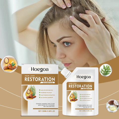 Anti Hair Loss Shampoo for Hair Growth Nourishing Follicles Scalp Itching Relief Dry Frizz Split Ends Damage Hair Repair Shampoo