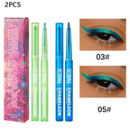 Shiny Chameleon Metallic Green Eyeliner Gel Stick Smooth Multicolor Eye Shadow Pearlescent Polarized Glitter Eyes Pigment Makeup