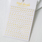 1Pc 3D Roman Letter Nail Stickers Gold/Silver/Black/Laser Alphabet Self Adhesive Decal Y2K English Words/Number Manicure Sliders