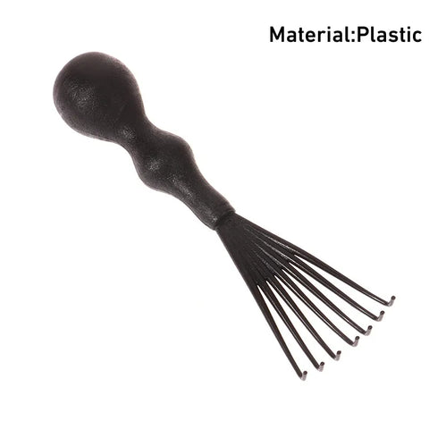 1PCS Wooden Comb Cleaner Delicate Cleaning Removable Hair Brush Comb Cleaner Tool Handle Embeded Tool