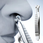 Universal Nose Hair Trimming Tweezers Stainless Steel Eyebrow Nose Hair Cut Manicure Facial Trimming Makeup Scissors Trimmer