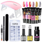 Poly Nail Gel Set 6W LED Lamp Full Manicure Set Vernis Semi Permanent Quick Extension Nail Kit Gel Set For Nails Tool Kit