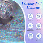 BORN PRETTY 10/15ml 9D Blue Holographic Rainbow Cat Magnetic Gel Nail Polish Soak Off UV LED Manicure Nail Art Varnish