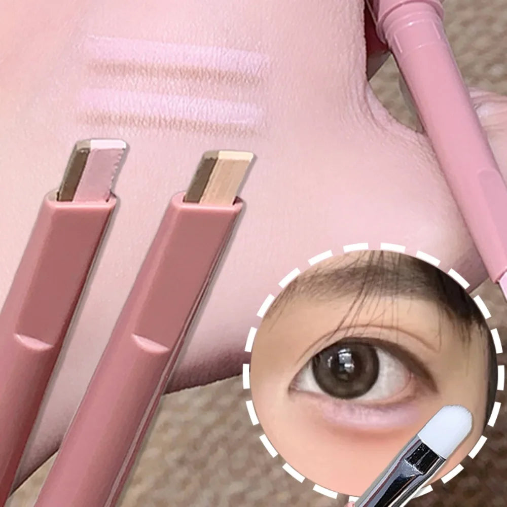 Bicolor Under Eye Pencil 2 In 1 Brightening Highlighter Nude Pink Shadow Stick Aegyo Sal Lying Silkworm Eeyshadow Lash Makeup