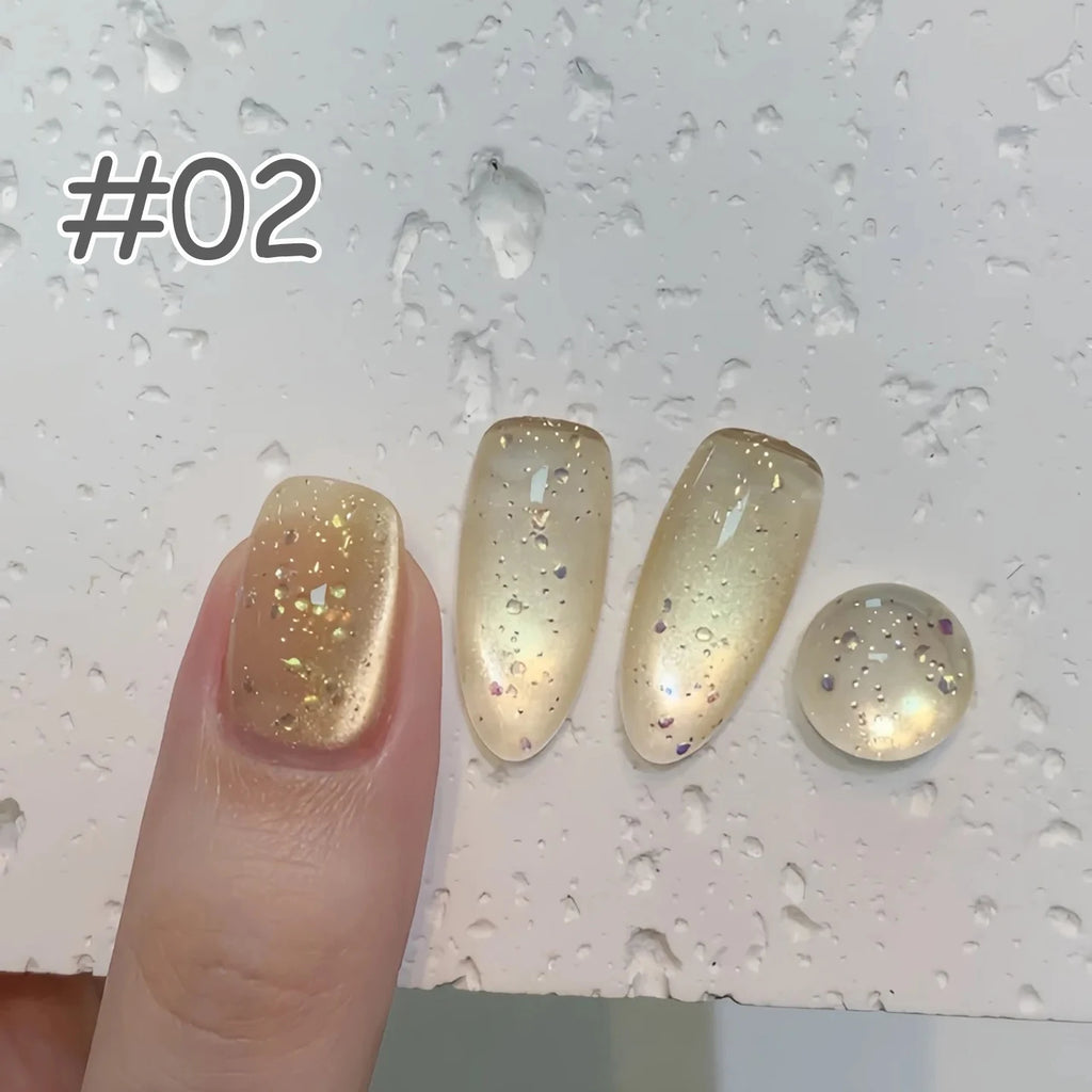 12ML 1-6PCS Popular Winter Internet Celebrity Hot-selling Northern Lights Cat Eye Magnet Gel Nail Polish Nail Art Nail Supplies