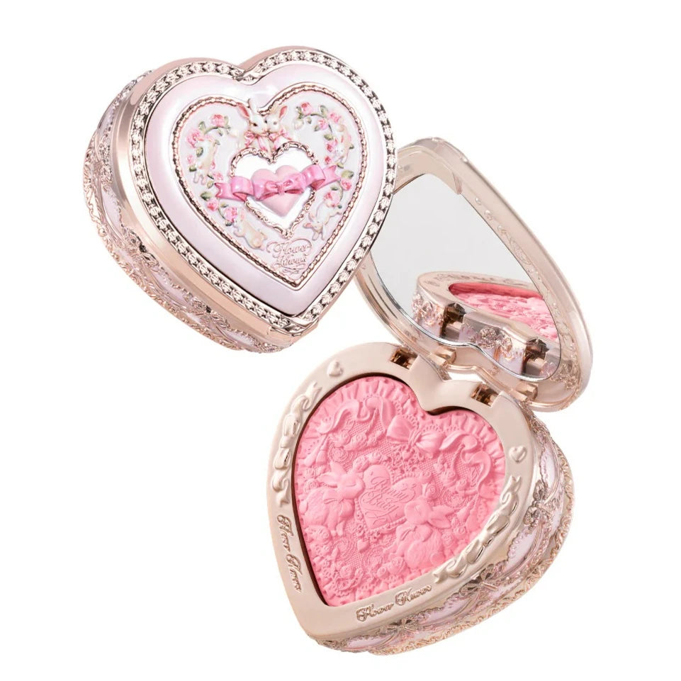Flower Know Bunny Garden Embossed Blush Smooth Long-lasting All-Day Face Enhancing Makeup Blush Cream For Cheek