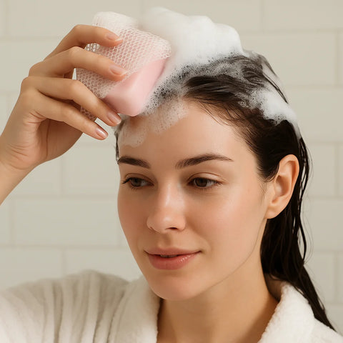 100g Castor Oil Conditioner Bar Anti-frizz Nourishing & Soothing Oil Control Conditioner for All Hair Types Hair Moisturizing