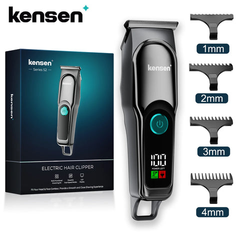 KENSEN S2 Hair Clippers for Men Cordless Beard Trimmer Hair Trimmers Set 6800RPM Shaver Hair Cutting Machine Clippers for Barber