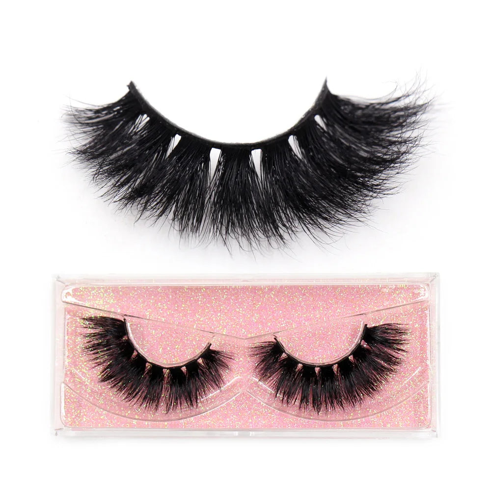 LEHUAMAO 3D Mink Lashes Makeup Eyelashes Natural Fluffy Long Fake Lashes Full Stripe Reusable False Eyelash Extension