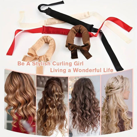 Heatless Curling Curler Lazy Sleeping Hair Rollers No Heat Curling Stick Make Hair Curl Hair Styling Tools for Long Hairdressing