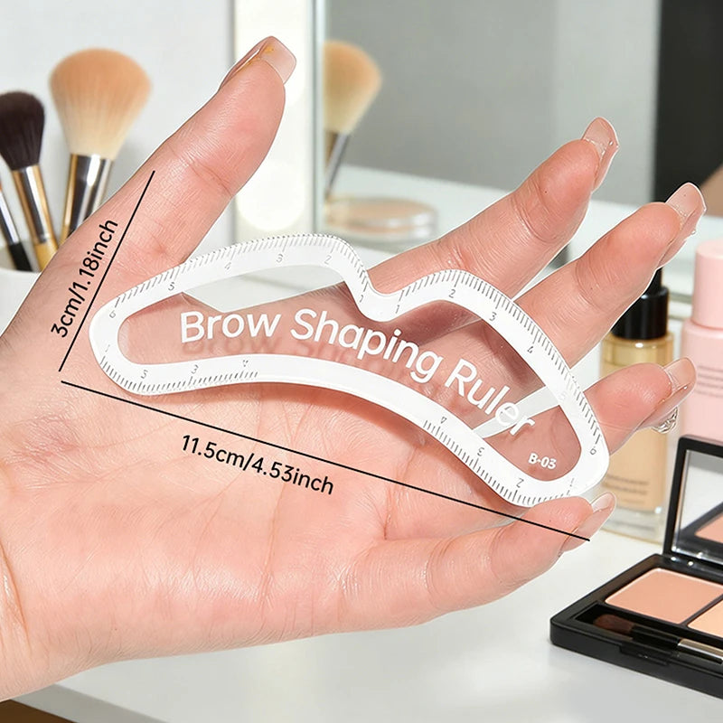1 Minute Fast Drawing Design Brow Easy Tool Microblading Permanent Makeup Stencils Brow Mapping Ruler Eyebrow Shaping Ruler