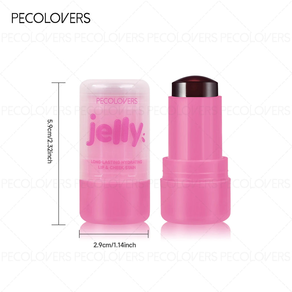 Christmas 1PC Multifunctional Jelly Blush Stick - Silky Smooth Nude Makeup, Perfect Holiday Gift for Women