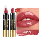 Easy Coloring Gloss Lipstick Lasting Waterproof Matte Crayon Lip Gloss Stick High Pigmented Moisturizing Lip Liner Pen Makeup