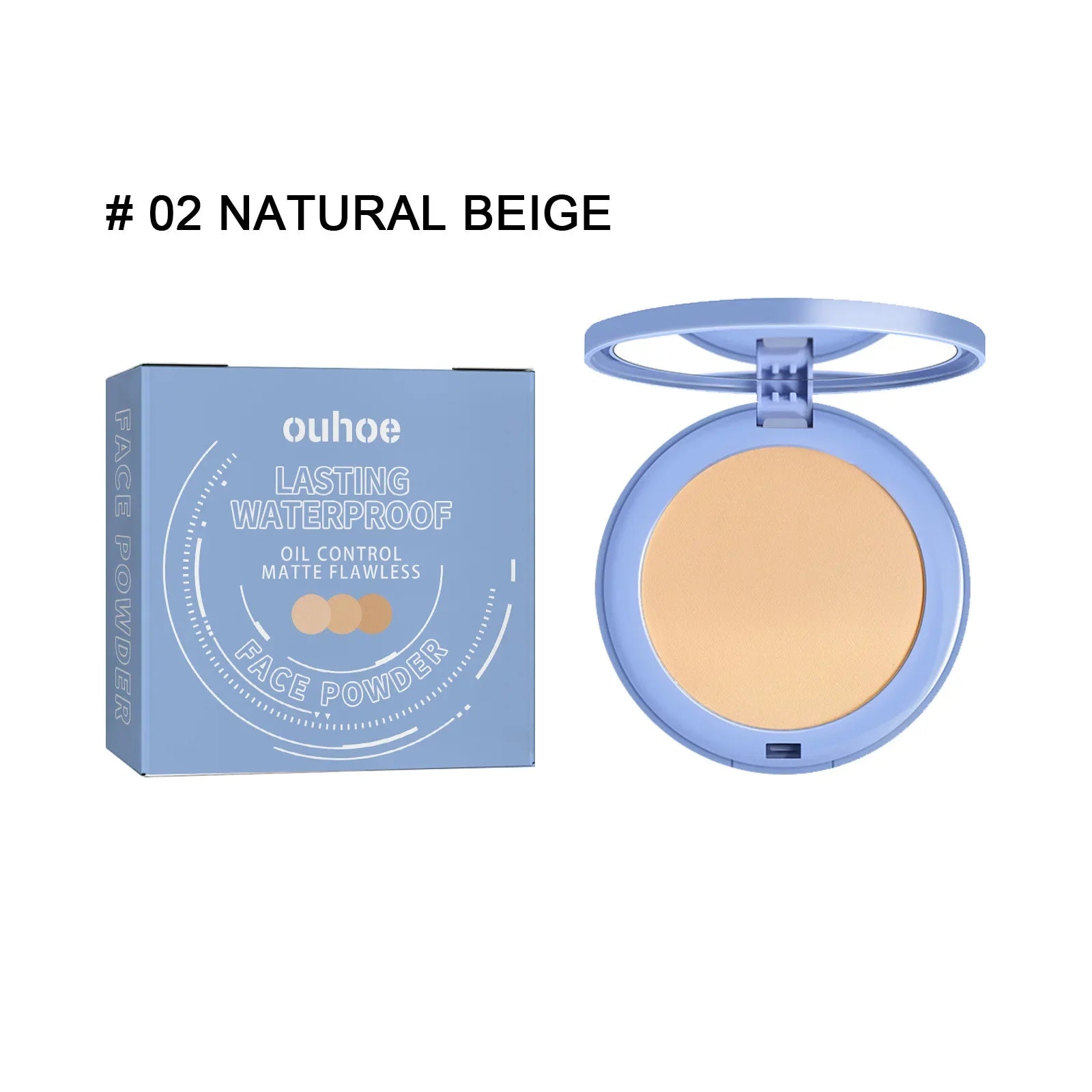 Face Setting Pressed Powder Oil Control Invisible Pores Waterproof Matte Long Lasting Natural Setting Powder Foundations Makeup