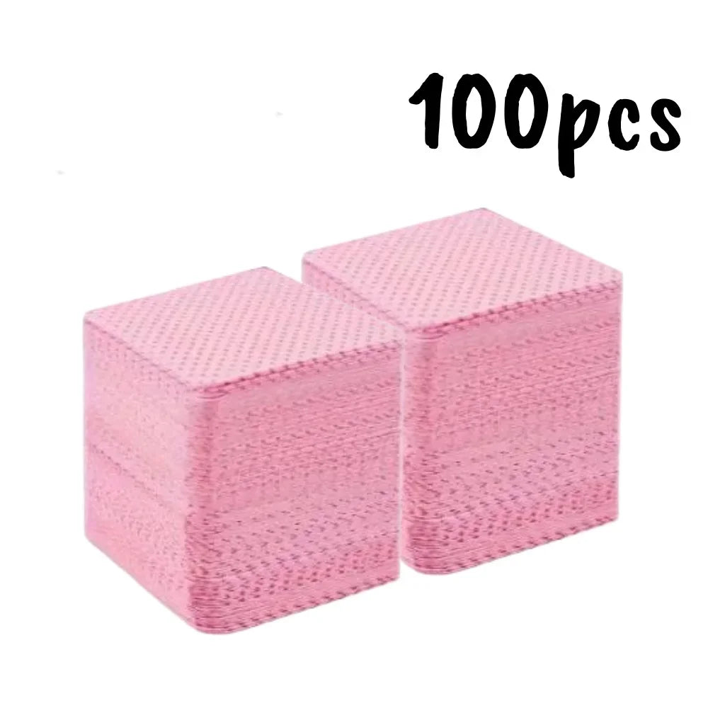 20-600pcs Lint-Free Nail Wipes Gel Cleansing Tissues Aluminum-Free Nail Polish Remover Pads for Nail Beauty Cleaning Care Tool
