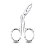 1PC Eyebrow Tweezers Scissor Handle Flat Straight Tip Hair Plucker Stainless Steel Brow Tweezers Slanted Tip Shaped Eyebrow Clip