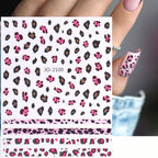 3/6/12 Sheets Leopard Nail Art Stickers Set – Self-Adhesive Animal Nail Decals for DIY Manicure, Cheetah Paw Nail Decorations