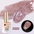 UR SUGAR 15ml Champagne Gold Sliver Reflective Glitter Gel Nail Polish Varnish Semi Permanent Soak Off UV Gel For Manicure Art