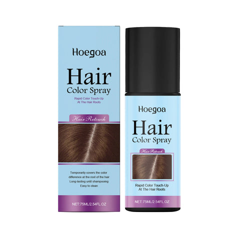 Temporary Hair Coloring Spray One-Time Hair Color Covering White Gray Hair Hairline Dye Lasting Coloring Black Hair Dye Spray