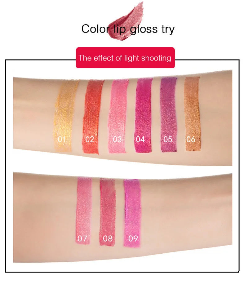 Mermaid Maggie Lipstick 9 Colors Long Lasting Shiny Metallic Lipsticks Pearls Changing Warm Gold Plated Women Lip Cosmetics