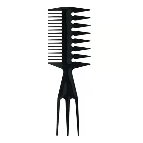 Professional Double Side Tooth Combs Fish Bone Shape Hair Brush Barber Hair Dyeing Cutting Coloring Brush Man Hairstyling Tool