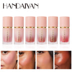 6 Colour Matte Liquid BlushEasy to apply long lasting waterproof blush sponge brush head