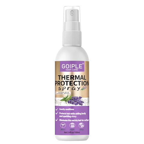GOIPLE Lavender Extract Heat Thermal Protection Spray Shine Moisturize Split Ends Protect Hair Damage For Natural Hair and Wigs