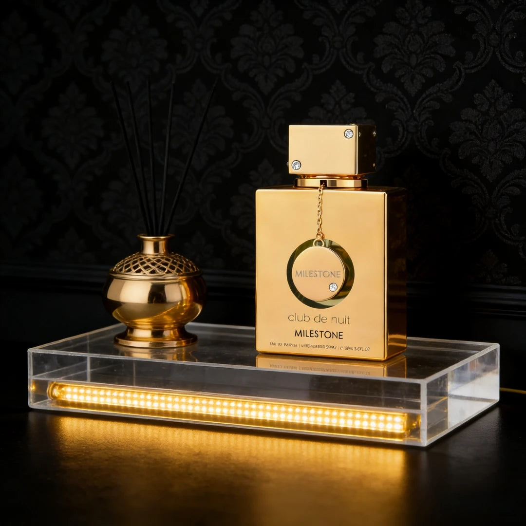 Club De Nuit Milestone Unisex Eau de Parfum Spray - Captivating Floral Woody Musk Fragrance with Bergamot