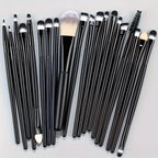 20-Piece Luxury Makeup Brush Collection - Premium Vegan Brush Set for Flawless Foundation, Contouring, Eyeshadow, and More, with