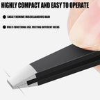 6/8PCS Eyebrow Tweezers Set Professional Stainless Steel Tweezer With Eyebrow Knife Scissors For Beauty Facial Hair Removal Tool