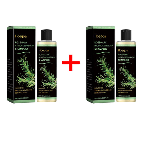 Rosemary Hair Growth Shampoo Deep Cleansing Scalp Itching Dandruff Relief Frizzy Reduce Oil Production Refreshing Fluffy Shampoo