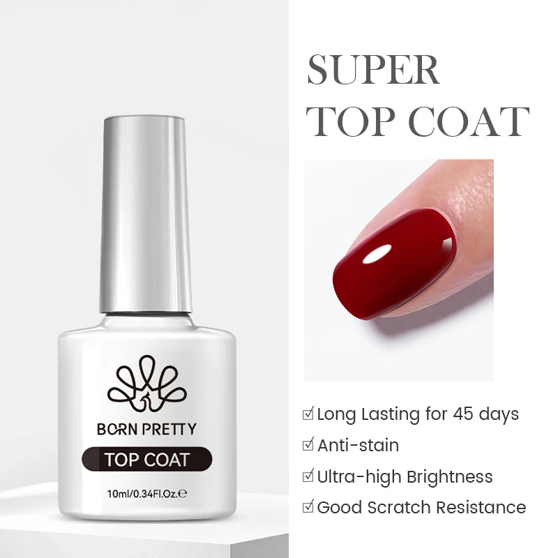 BORN PRETTY Milky White Jelly Nude Gel Nail Polish 10ml White Translucent Soak Off Gel Vernis Semi Permanent Need UV Light Cure