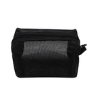 Mini Clear Nylon Mesh Cosmetic Bags Cute Women Small Lipstick Makeup Bags Pouch Data Line Key Earphone Organizer Case