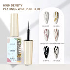 5/8/10/12ml 5D Metallic Painting Nail Gel Silver/Gold Liner Polish Mirror Chrome Effect Gel Nail Polish Soak Off UV/LED Drawing^