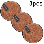 1/3pcs Reusable Discs Makeup Remover Wipe Cotton Pads Microfiber Makeup Face Towel Cloth Washable Sponge Skin Care Cleaning Puff