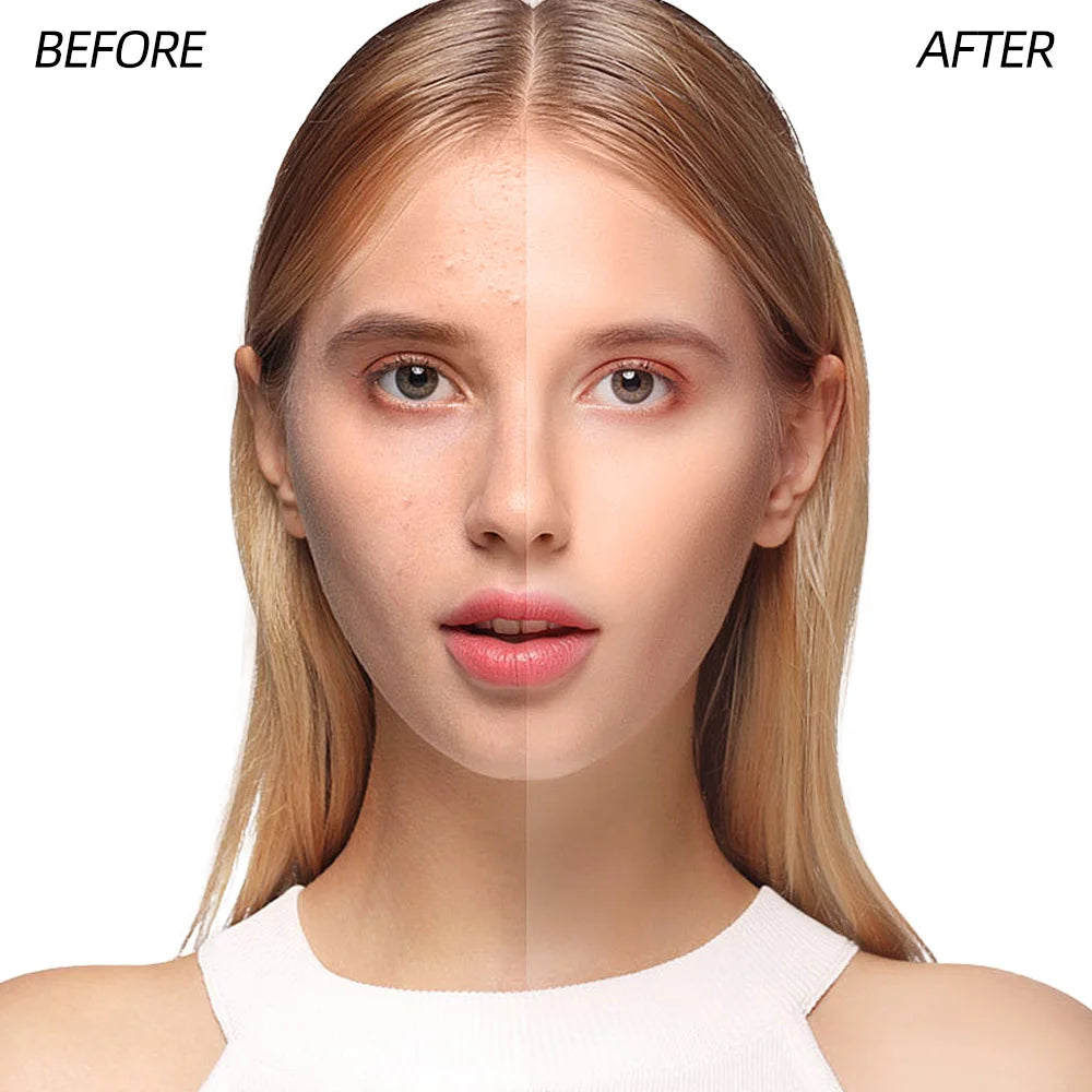 Professional makeup 9-color waterproof moisturizing liquid fully covering concealer 24H durable liquid foundation natural matt