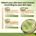 Mistine Foundation Air Cushion Makeup with Natural Dewy Finish Moisturize Nourish Powdered Cream for Dry Skin 13gx2