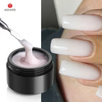 MSHARE 50ml Natural Nails Gel Builder Nalil Tpo Free Self Leveling Gel for Nail Extension Construction Pink Shade UV Led Gel