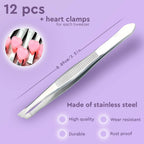 Stainless Steel Tweezers 3/12Pcs Ingrown Hairs - Precision Tweezers for Fine Hair Remover for Women Eyebrow Tweezers for Women