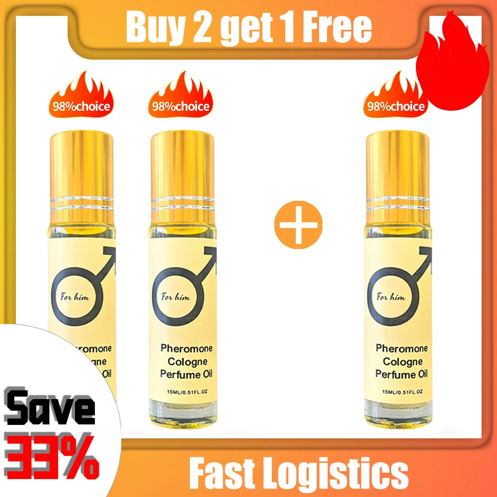 Pheromone Cologne Perfume Oil, lasting fragrance for men and women, portable travel clothes, romantic atmosphere perfume#