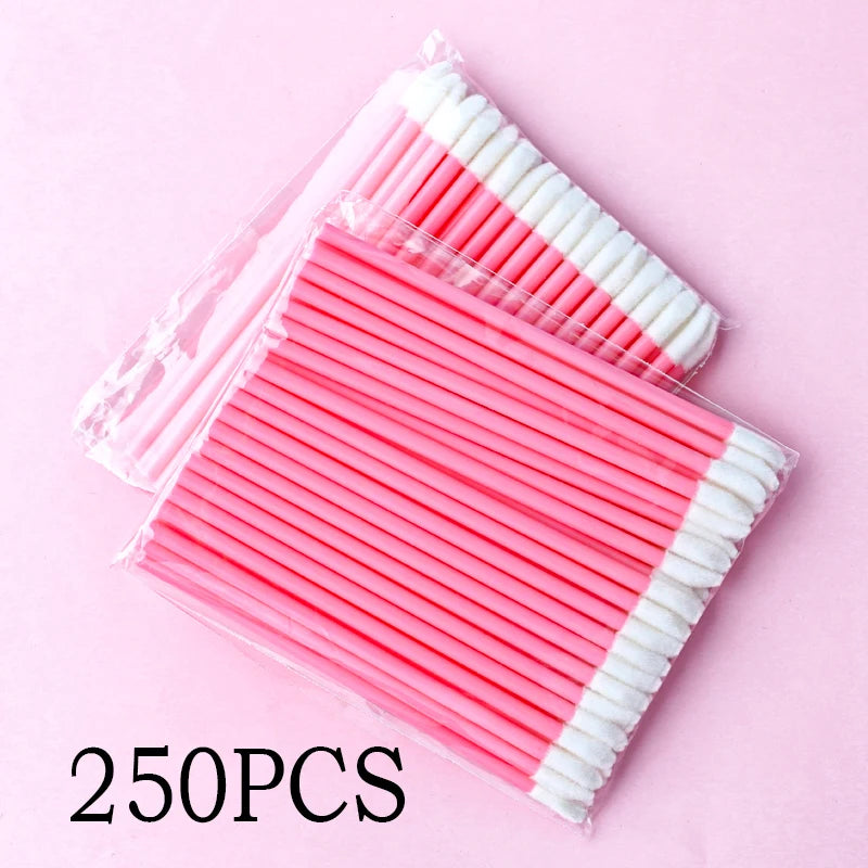 MEISHENJIE 50/500/1000pcs Lip Brushes Makeup Mascara Wands Lipstick Micro Brushes Applicators Cleaner for Eyelash Extension Tool