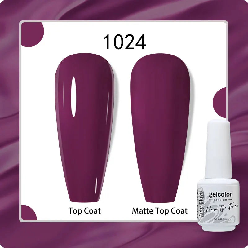 Arte Clavo 8ml HEMA TPO Free Gel Nail Polish Nail Art Manicure Semi Permanent Gel UV Hybrid Varnishes Base Top Coat Enamels New