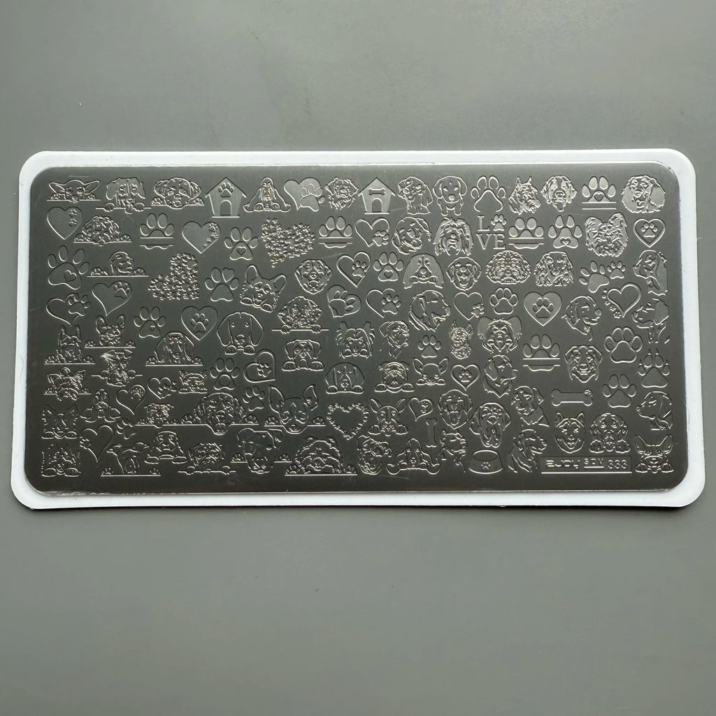 XMQ NAIL ART STAMPING PLATES CARTON CATS DOGS WATER RIPPLES IMAGE PLATE TEMPLATES