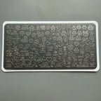XMQ NAIL ART STAMPING PLATES CARTON CATS DOGS WATER RIPPLES IMAGE PLATE TEMPLATES