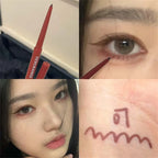Matte Brighten Lying silkworm Eyeliner Gel Pen Waterproof Quick Drying Pink Brown Ultra fine Eye Shadow Pen Not-Smudge Makeup